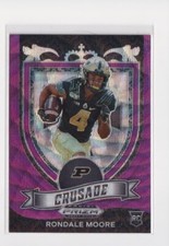 2021 PANINI PRIZM DRAFT PICKS RONDALE MOORE CRUSADE RC PURPLE WAVE PRIZM #171