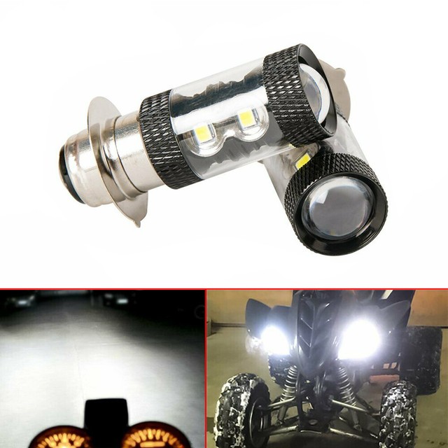 6000K HID White H6M LED Headlight For Yamaha YFZ450R Rhino 700 Raptor