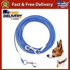 Tie Out Cable for Dogs,10/20/30/50/100Ft Dog Leads for Yard Chew Proof,Heavy Dut
