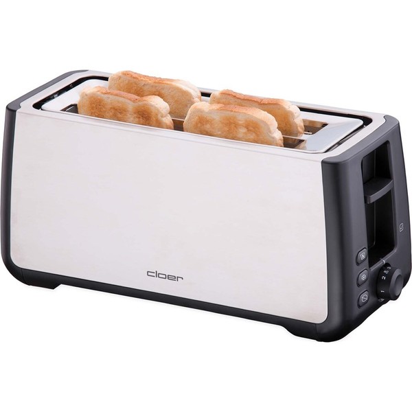 Cloer 3579 Toaster Xxl Edelstahl Neu & Ovp-image
