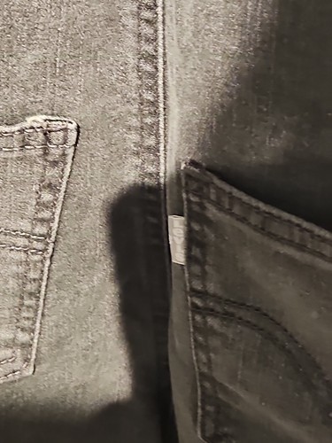 Levi's Silver Tab Baggy Overall Jeans Kids 10 Reg Denim Black Silver Tab Pockets - Picture 6 of 6