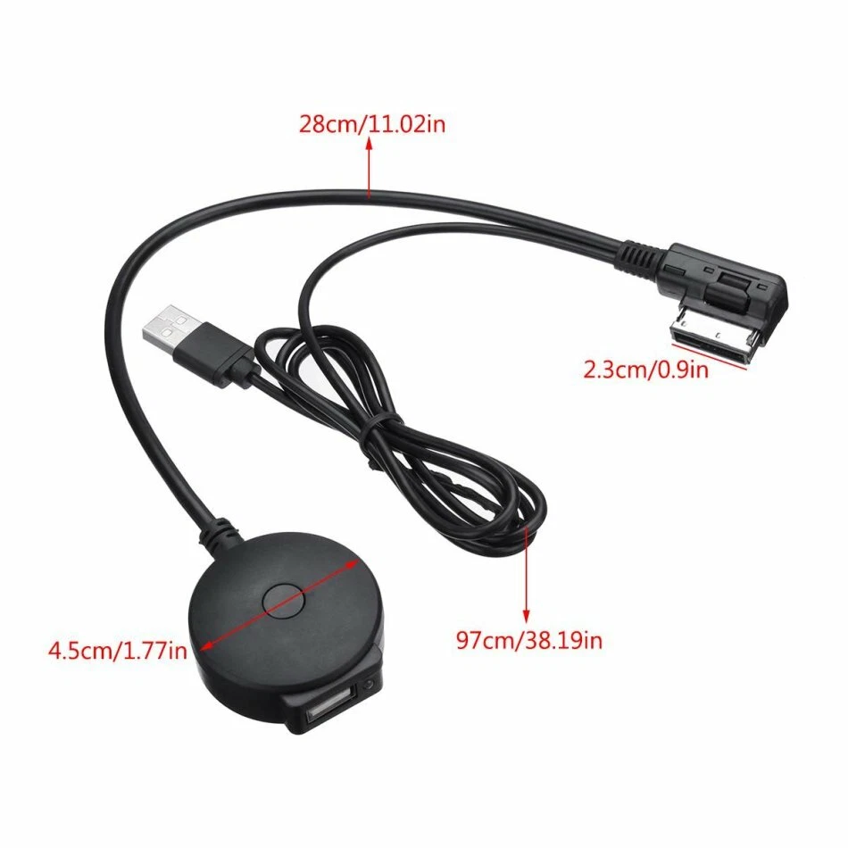 USB AMI Wireless Bluetooth Adapter For Audi A1 A3 A4L A5 A6L A8 Q3 Q5 Q7 TT A7 - Image 3 of 4