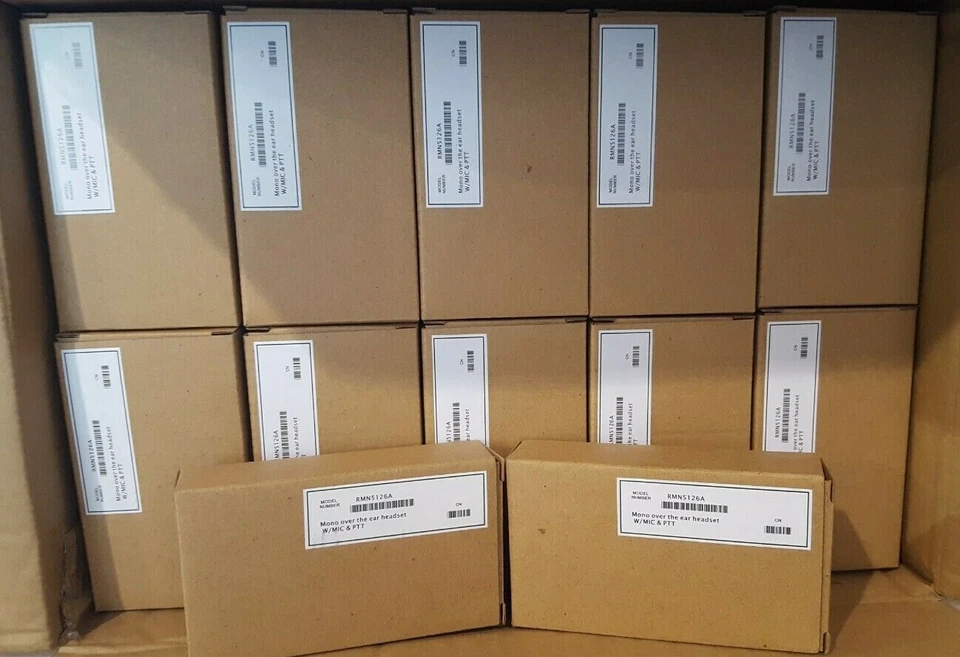 LOT OF 50 Motorola Mono over the ear Headset W/ Mic & Push-to-Talk RMN5126A - Image 4 of 4