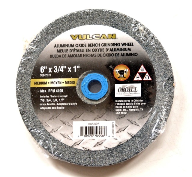 Vulcan 980430OR Bench Grinding Wheel 6 