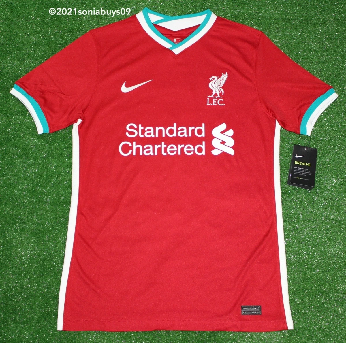 nike men's liverpool 21 22 home jersey