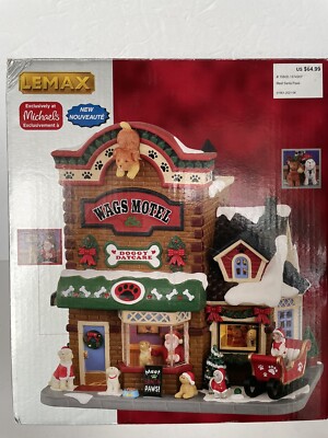 Lemax 2022 Meet Santa Paws Caddington Village #15800 Wags Motel Doggie Treats