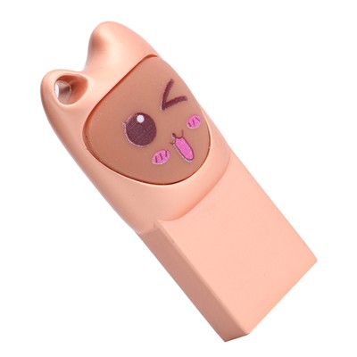 Cartoon U Disk Storage USB Flash Drive W/TypeC Adapter For Smart Ph