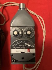 Vintage General Radio Company Decibels Sound Level Meter Type 1565-A With Case