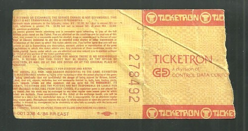 Cyndi Lauper Fun Tour Ticket Stub Jones Beach Long Island NY Sept 1 1984 9/1/84 - Picture 2 of 2