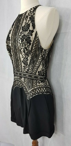 Lover the Label, Black Lace Commune Short Romper, Size AU 10, US 6 - Picture 4 of 12
