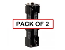 (PACK OF 2) VELLEMAN BH382 BATTERY HOLDER FOR 8 x AA CELL (WITH SNAP TERMINALS)