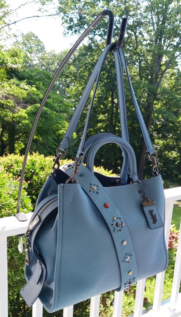 コーチ ローグ 2way 1941 ハンドバッグ ショルダーバッグ 38124 COACH オールドコーチ 金馬車 2way ショルダー ハンドバッグ 黒