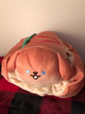 Furyu Yeast Ken Hot Dog Bread Dog Shiba Toreba Prize Plush 13'' Japan Import NWT