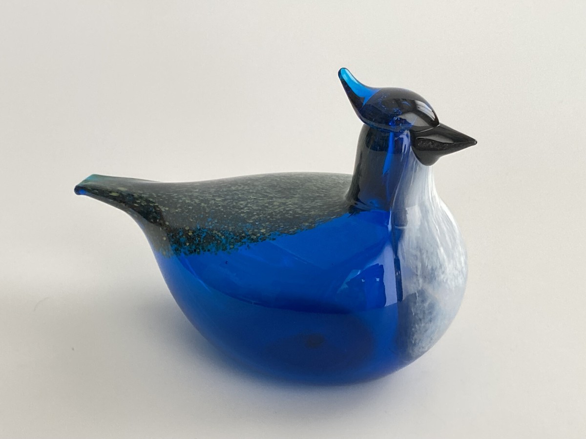 Oiva Toikka Blue Jay 1999 Annual Bird by Toikka Design Nuutajärvi