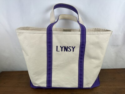 LL Bean Boat and Tote Canvas Bag Size Large