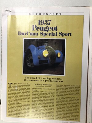 1/43 Norev Emila Darl' Mat Peugeot 302 from 1937 24 H of Le Mans Car