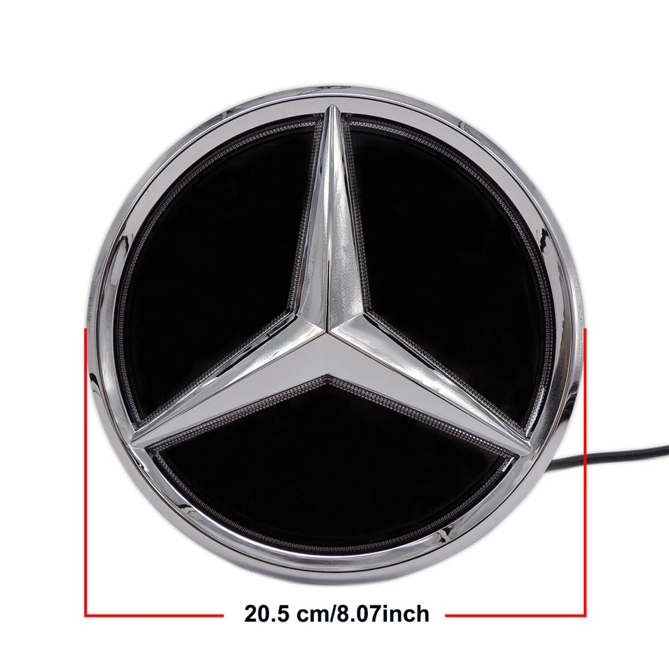 Logotipo delantero estrella iluminado emblema LED automático para Mercedes Benz GLC GLE GLS 15-19 Foto 2 de 4