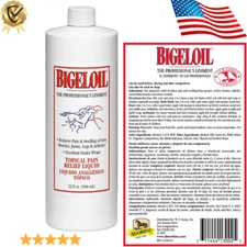✅⭐Absorbine Bigeloil Liquid Liniment Horses Sore Muscles and Joint Relief 32 oz✅
