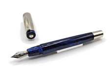PENNA STILO FOUNTAIN PEN DELTA MASK DOUE' BLUE NUOVA MAI INCHIOSTRATA SENZA BOX