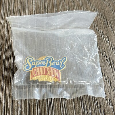 Vintage Extremely Rare 1993 Super Bowl Card Show Badge Dated Pin