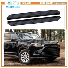 2PCS Running Boards Fits For Grand Highlander 2024-2026 Side Step Nerf Bar Pedal