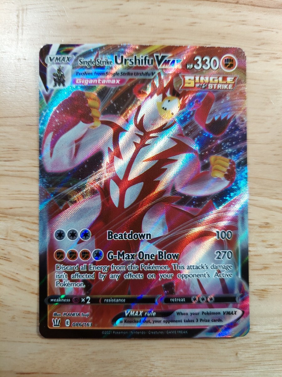 Single Strike Urshifu Vmax 086/163 Battle Styles NM Full Art Ultra