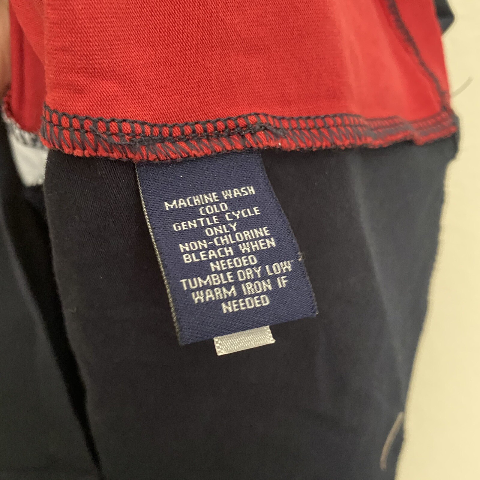 CHAPS Women's Patchwork Flag Top XL Colorblock Sl… - image 5