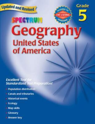 Geography, Grade 5: The United States of America (Spectrum) - Paperback - GOOD