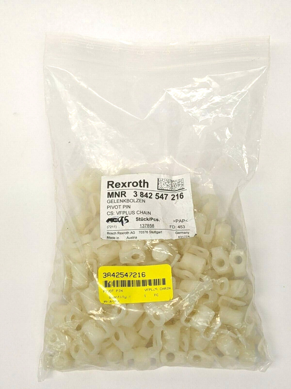 Bosch Rexroth 3842547216 Pivot Pin VFPlus Chain PKG OF 95