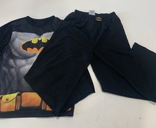 Batman Boys 2 Piece Short Sleeve Pajama Set Size 7 With Cape