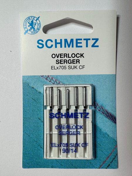 5 Overlock Nadeln Schmetz Elx705 SUK-CF Flachkolben 90/14 FüR Jersey-image