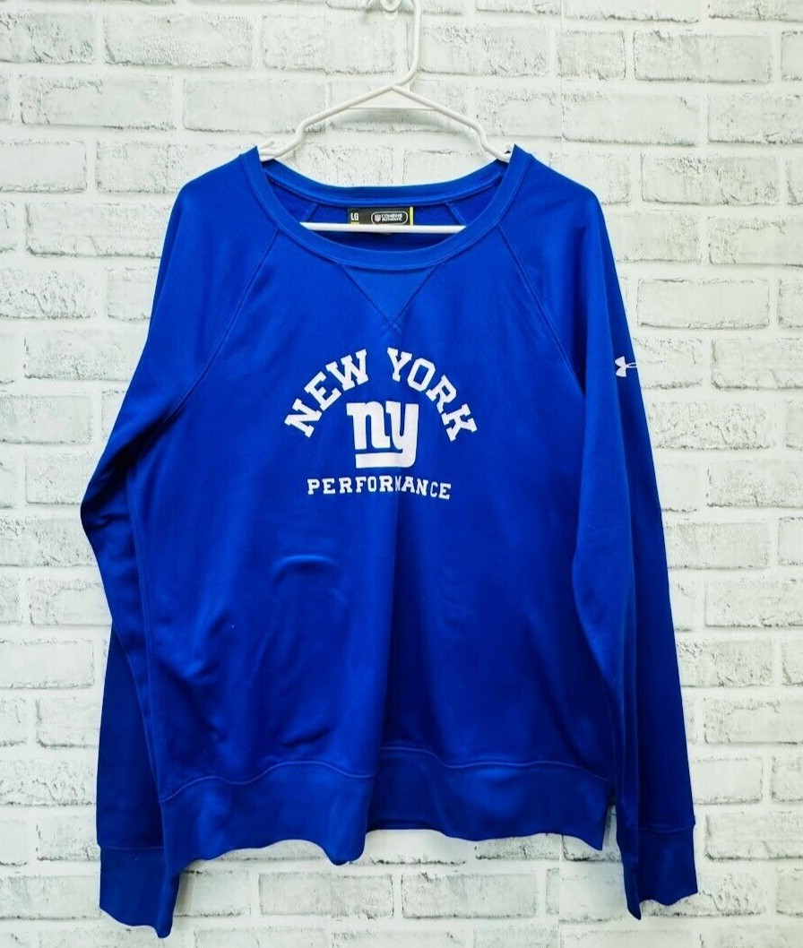 Under Armour NFL Combine Authentic New York Giants Crewneck Sweatshirt Large