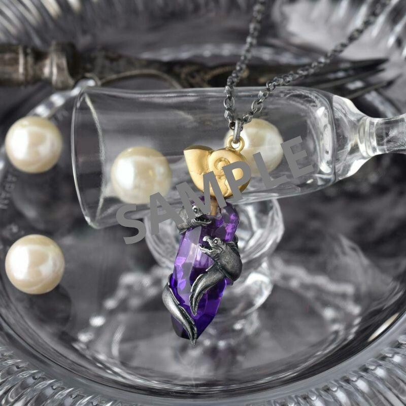 ディズニー Q-Pot Q-Pot Disney Twisted Wonderland Flott Sam Jet Necklace New From