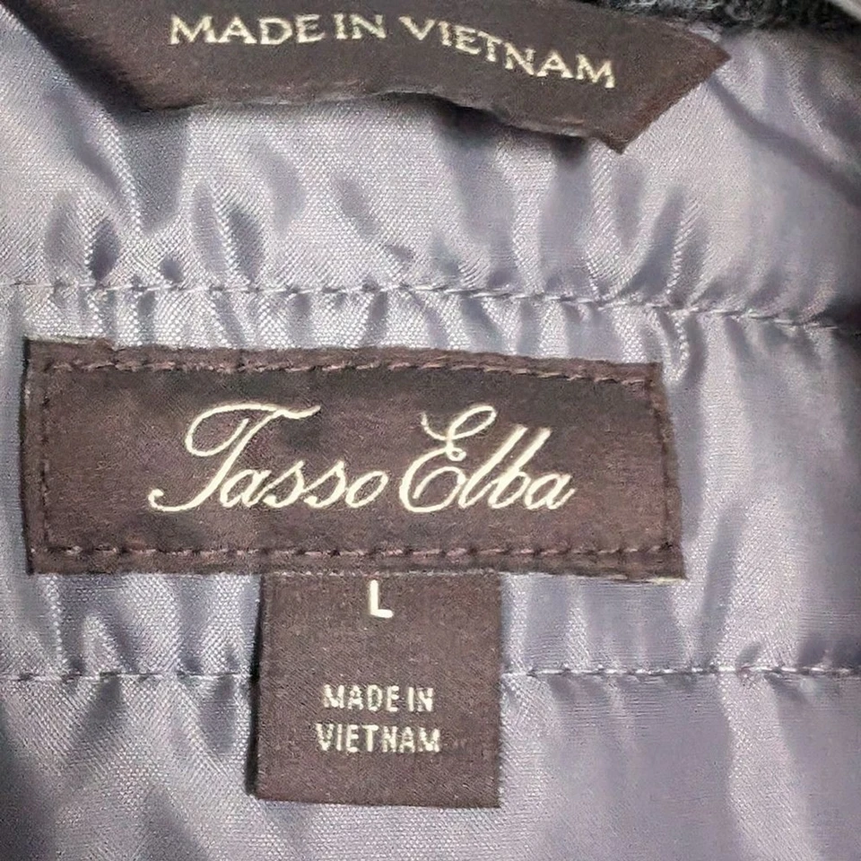 Tasso Elba Turin Gray Hooded Puffer Vest - Image 4 of 4