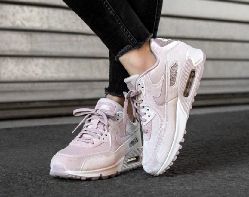 nike air max 90 velvet particle rose