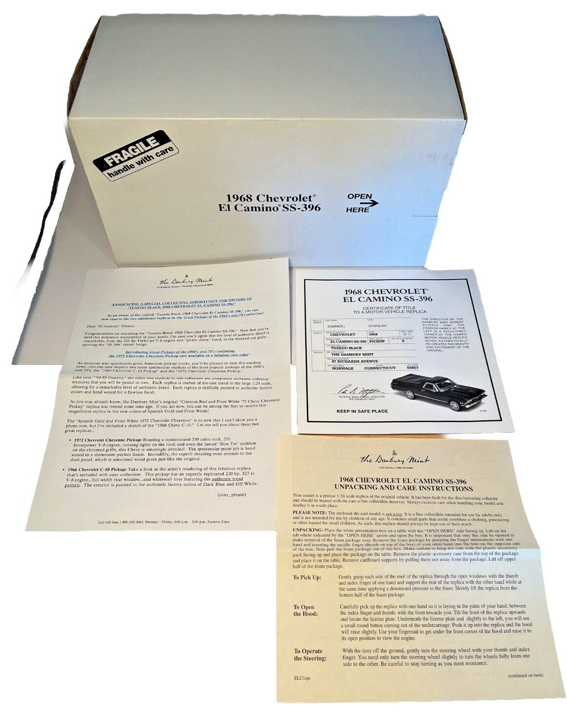 ダンバリーミント1968 chevrolet エルカミーノ ss-396 Drive Or