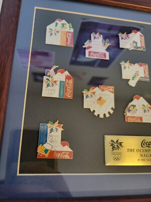 Coca Cola 1998 Nagano Olympic Sport Pin set Limited Edition With