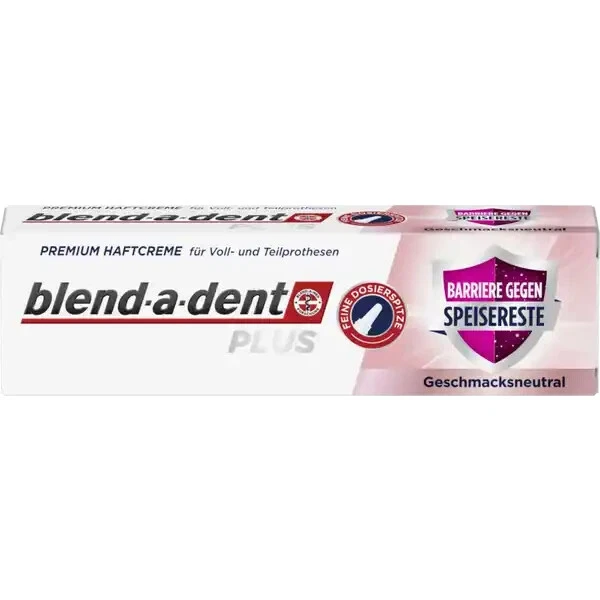 12 x blend-a-dent Plus Premium Haftcreme Barriere Speisereste neutral je40 Gramm