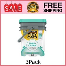 3P Purina Tidy Cats Free  Clean Unscented Cat Litter, Scoopable, Low Dust, Odor