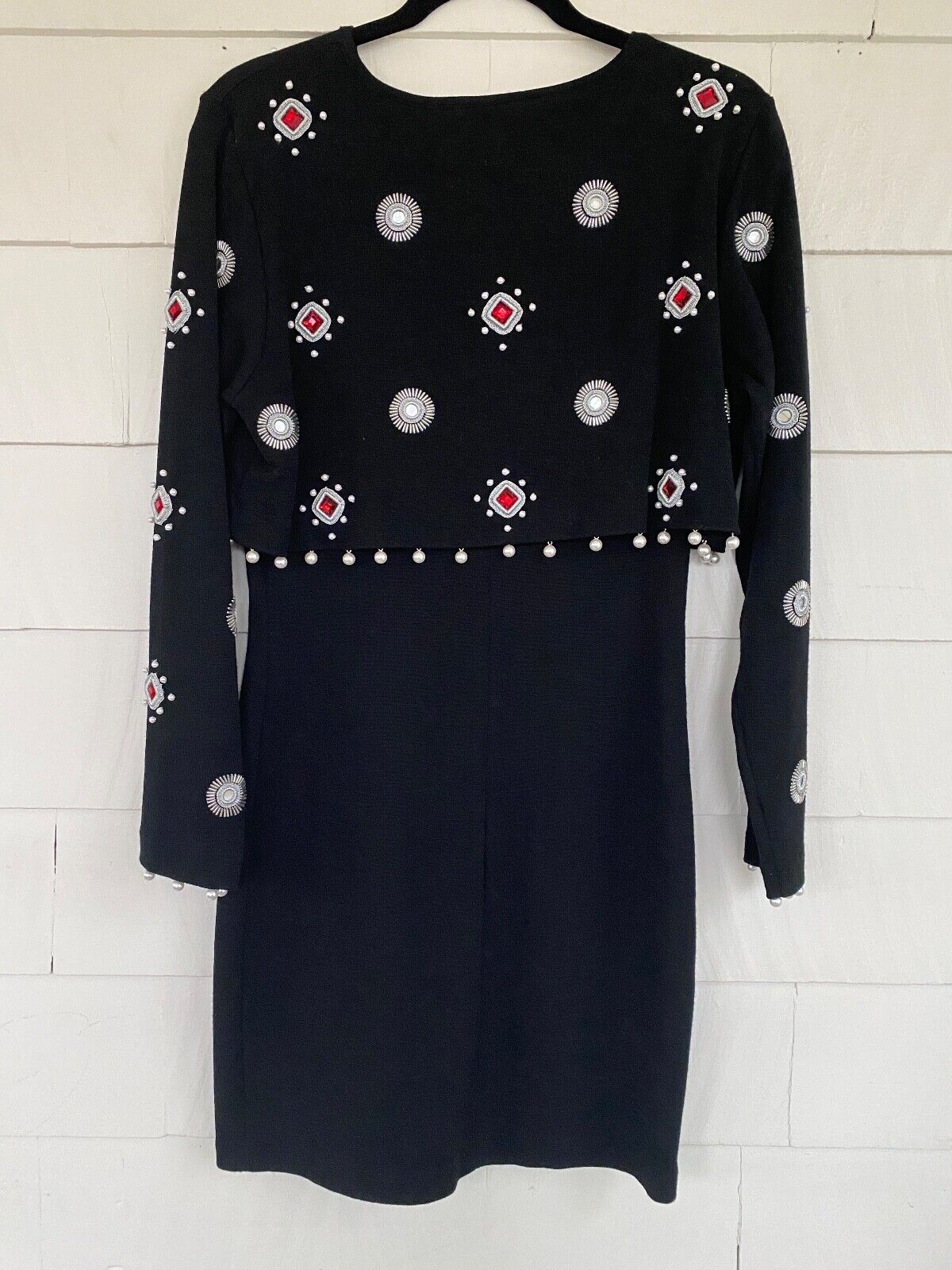 Vintage Andrea Jovine Embellished Wool Dress - image 5