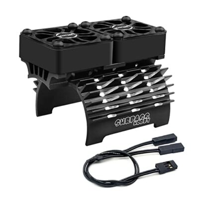 RC Motor Cooling Fans Surpass Hobby Twin 30mm RC Car Motor Fan with Metal Cover