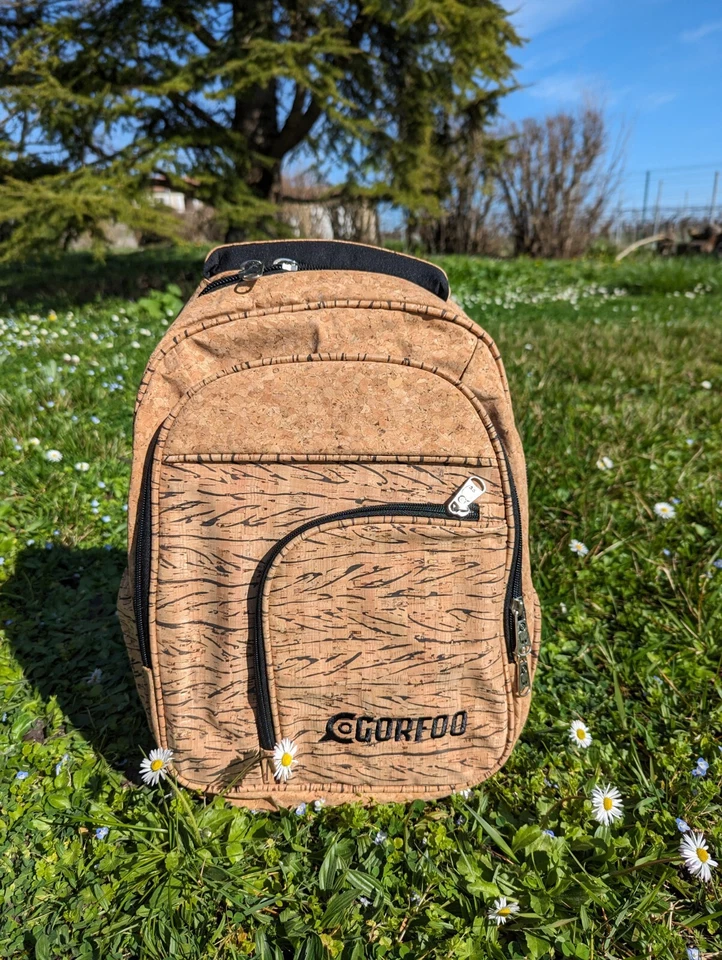  Mochila Hombre - Sostenible, Funcional y Confort Diario, Mochila Corcho  Foto 4 de 4