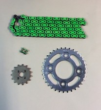 RK Heavy Duty Green Drive Chain And JT Sprocket Kit For Honda MSX125 Grom 13-20