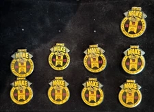 Vintage Shell Oil You Make The Difference 1992 Employee Of the Month Lapel Pins