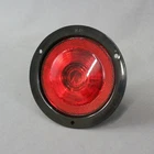 Optronics 4" RV Round Red Turn Stop Tail Light w/ Reflector Flush Mount ST48RB