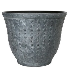 Concrete Grey Small Large Plant Pot Outdoor Garden Round Plastic Bowl Planter