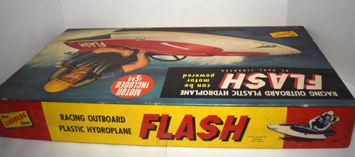 Giocattolo flash vintage anni '50 linea Lindberg corse fuoribordo idrovolante barca V801 - Foto 10 di 11
