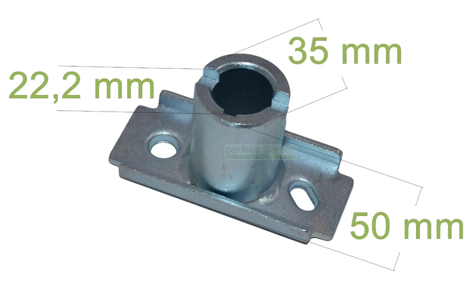 46 CM Rasenmähermesser + 22,2 MM Messerhalter für Hanseatic BRM 4615 A PROMO - Bild 2 von 3