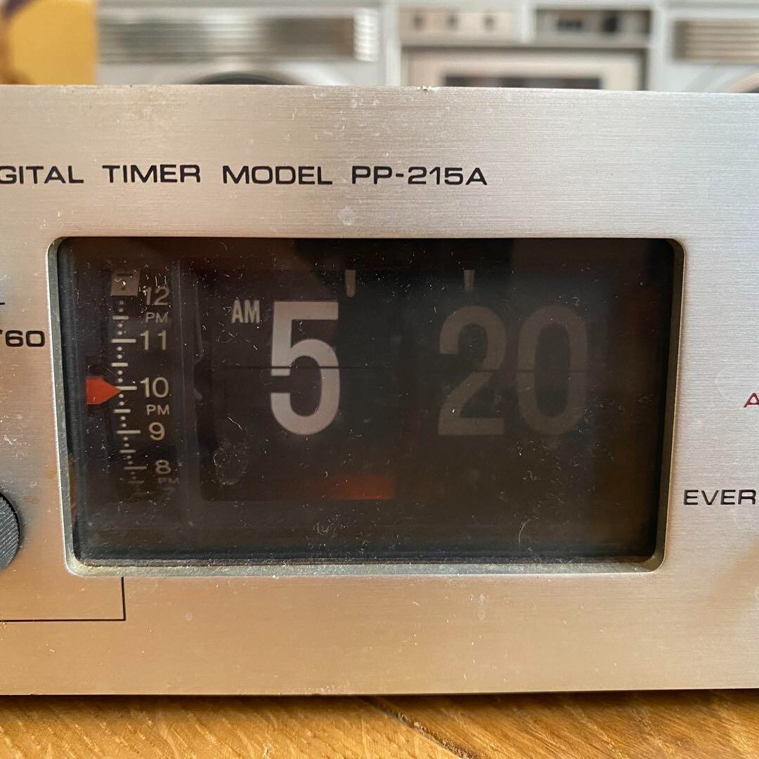 Pioneer PP-215A Digital timer model Alarm Flip Clock Audio