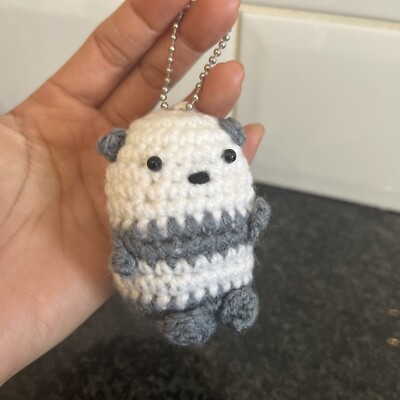 Handgefertigter gehäkelter Panda/Schlüsselanhänger/Taschenanhänger/perfektes Geschenk